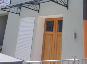 Pensilina doppia in ferro battuto